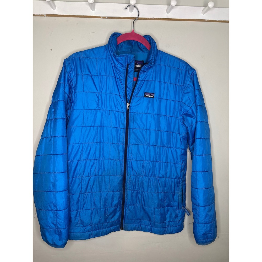 Patagonia Nano Puff Jacket Blue PrimaLoft Puffer Youth XL‎ 14 Lightweight